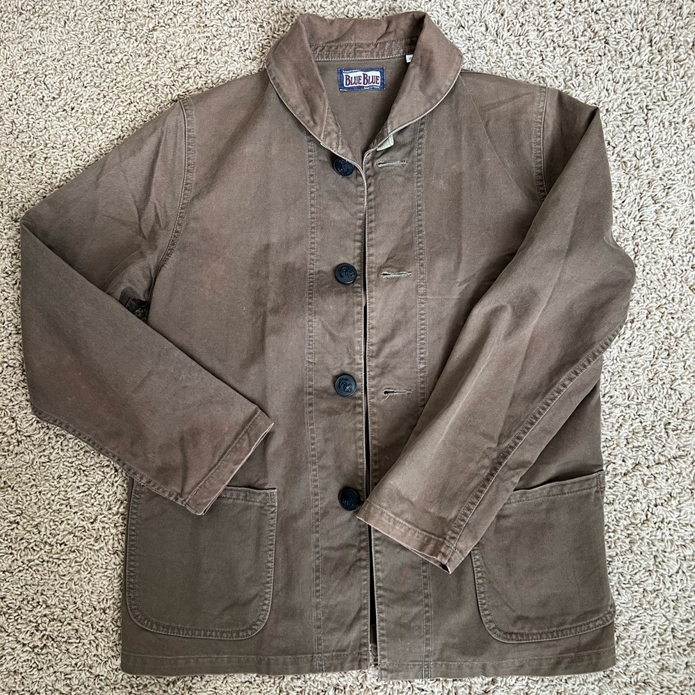 Blue Blue Japan Vintage 90s Brown Denim Jacket Made in Japan